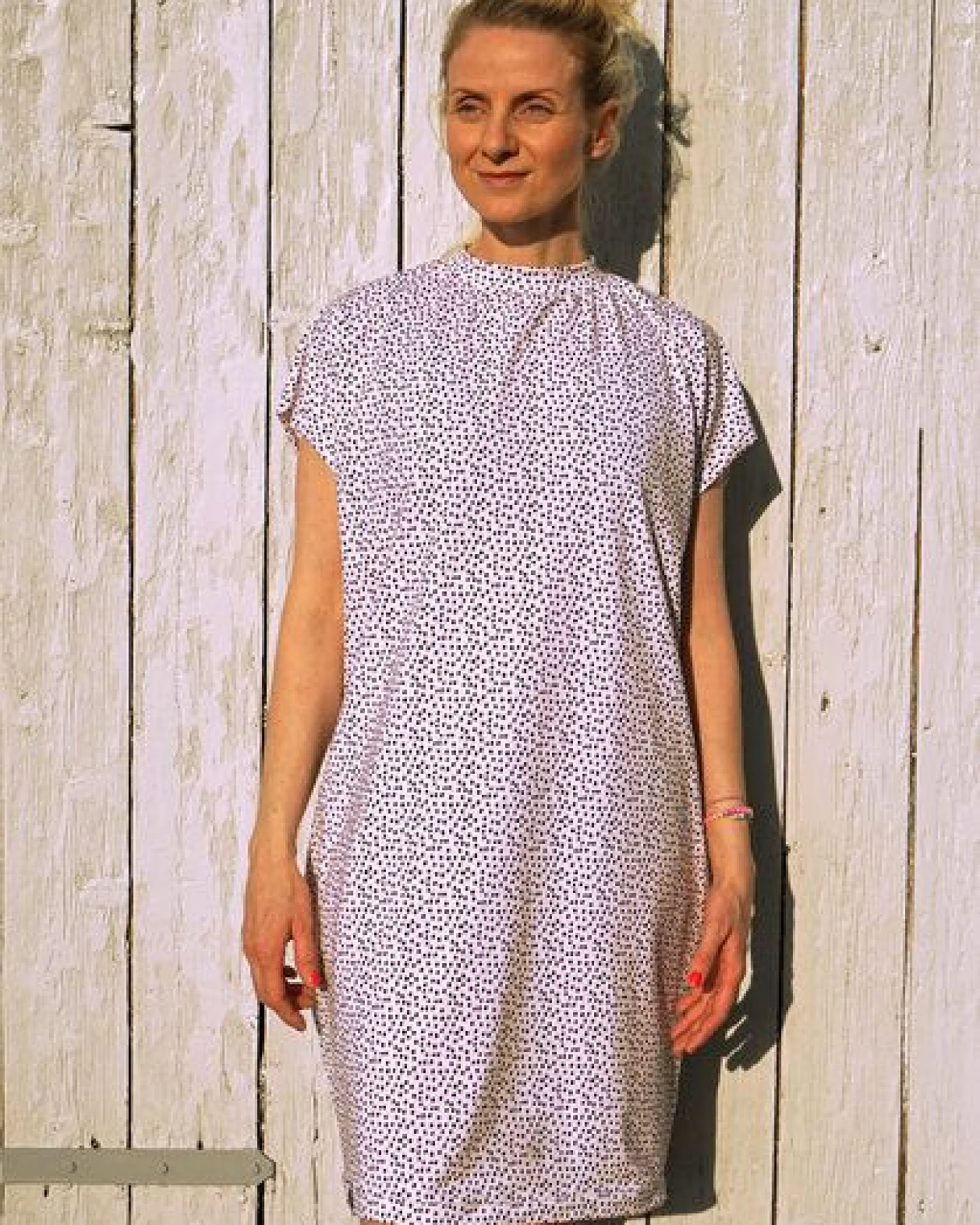 Lena Schokolade Kleid light dots aus Bio-Baumwolle – Ansicht 2