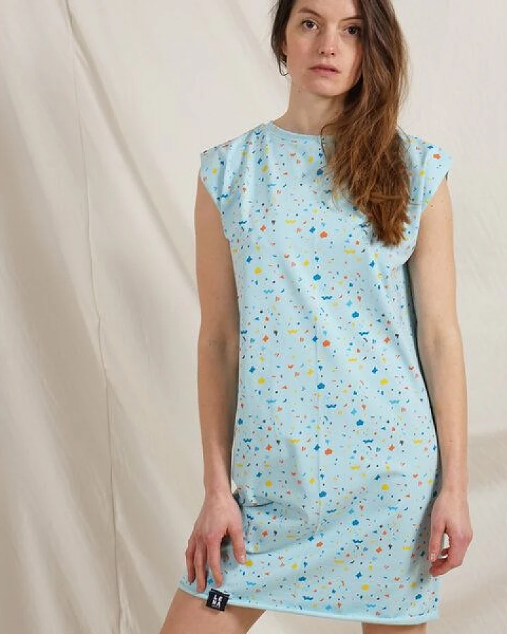 Lena Schokolade Konfetti Kleid aus Bio-Jersey