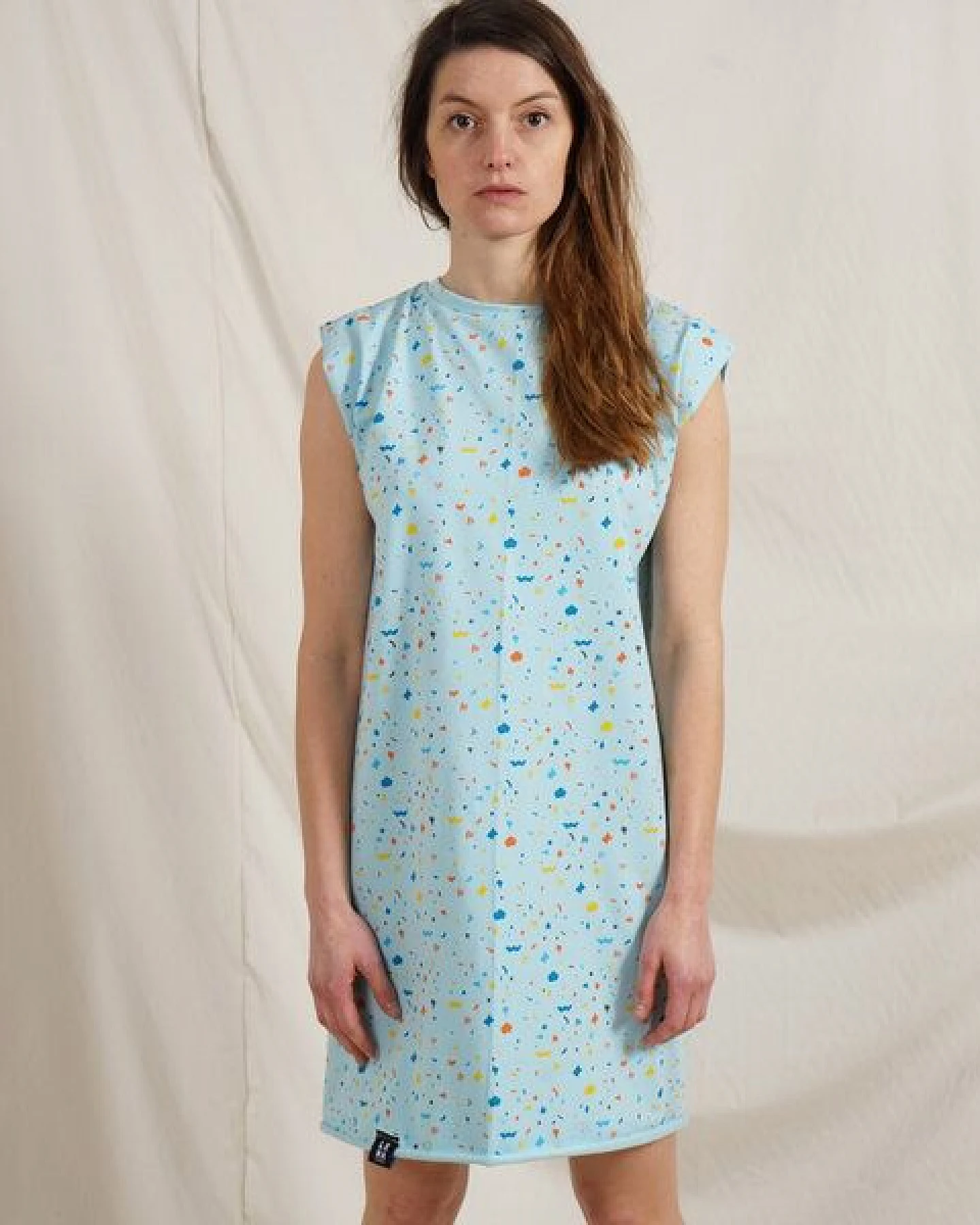 Lena Schokolade Konfetti Kleid aus Bio-Jersey – Ansicht 2