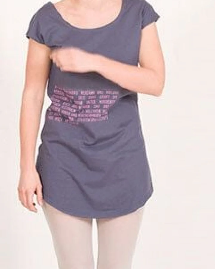 Lena Schokolade T-Shirt Kleid "Endlager"