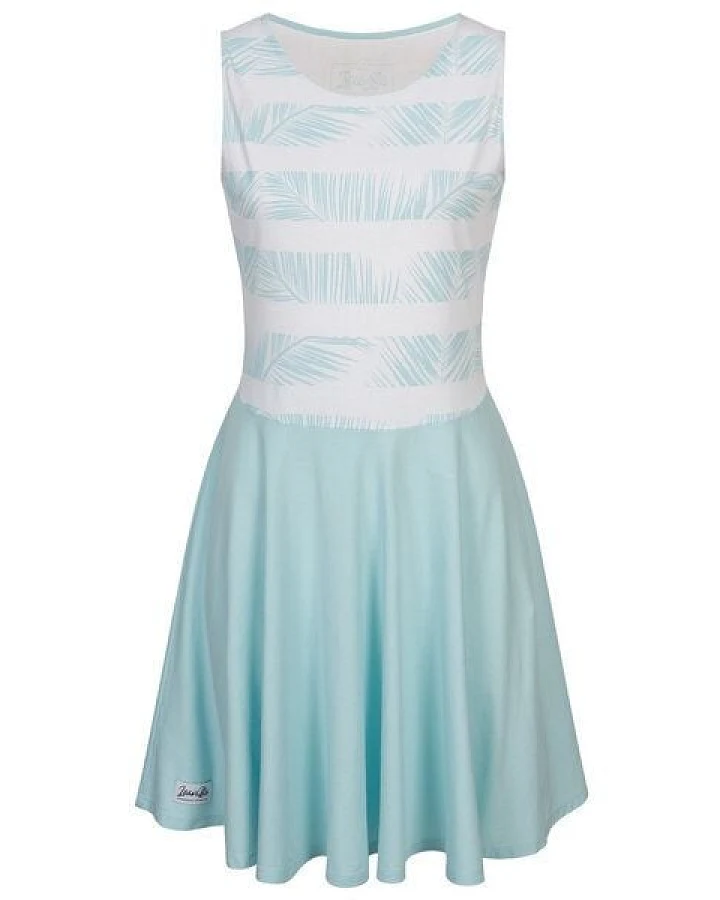 Lexi&Bö Striped Palm Leaves – Sommerkleid für Damen