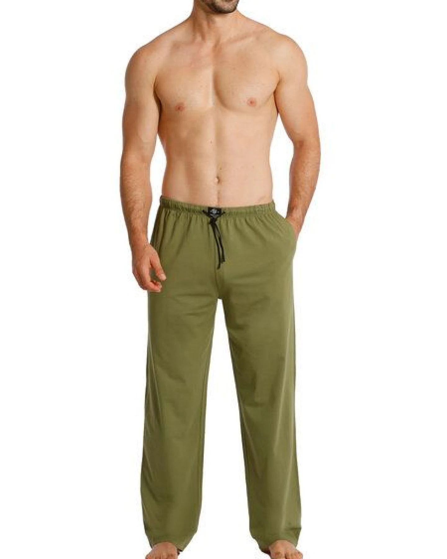 Haasis Bodywear Herren Pyjamahose lang mit Seitentaschen, Single Jersey, reine Baumwolle – Ansicht 2
