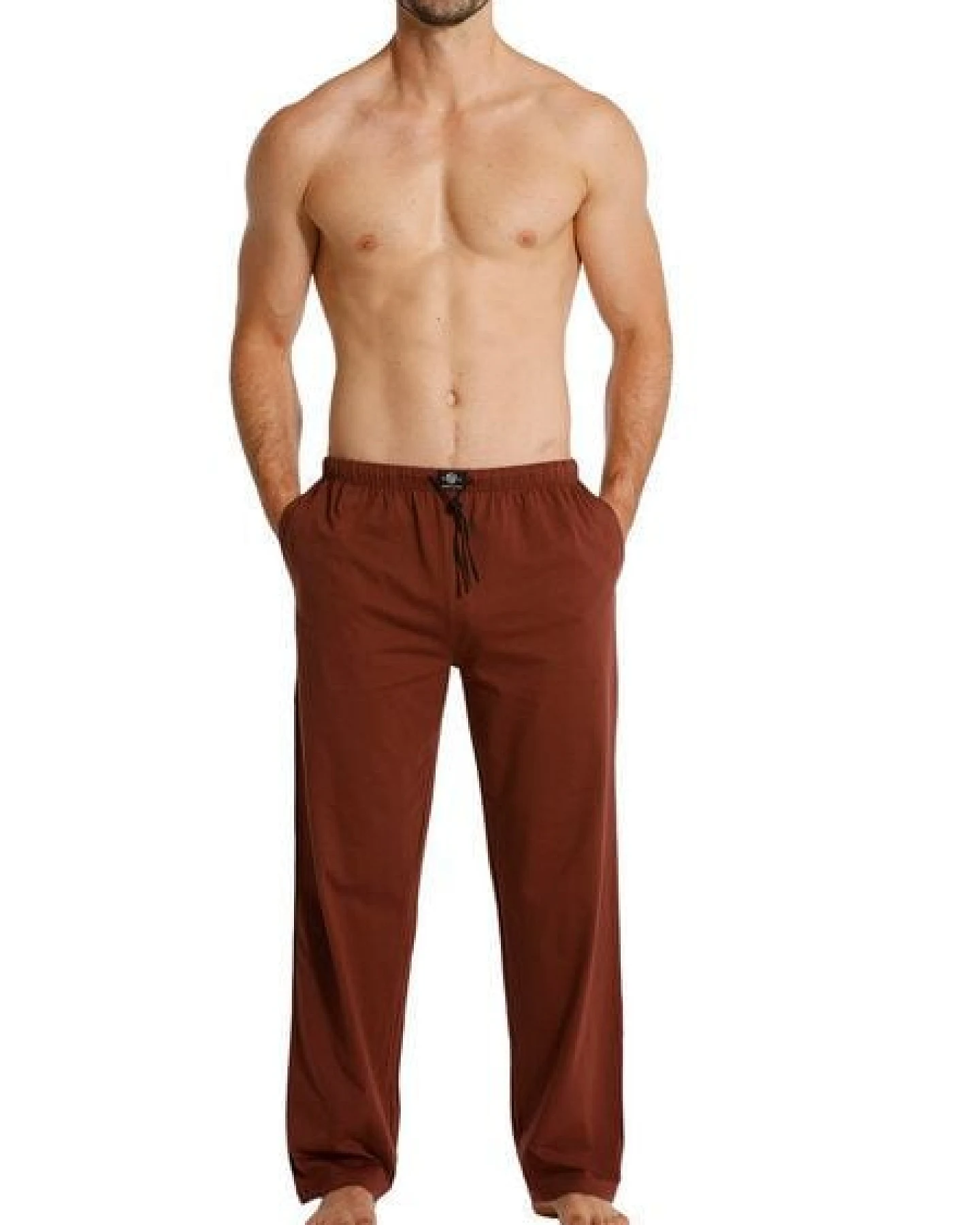 Haasis Bodywear Herren Pyjamahose lang mit Seitentaschen, Single Jersey, reine Baumwolle – Ansicht 3