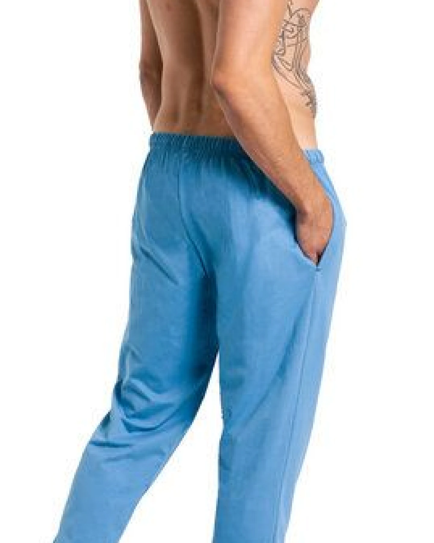 Haasis Bodywear Herren Pyjamahose mit Bündchen, Seitentaschen, Single Jersey, Bio Baumwolle, GOTS – Ansicht 3