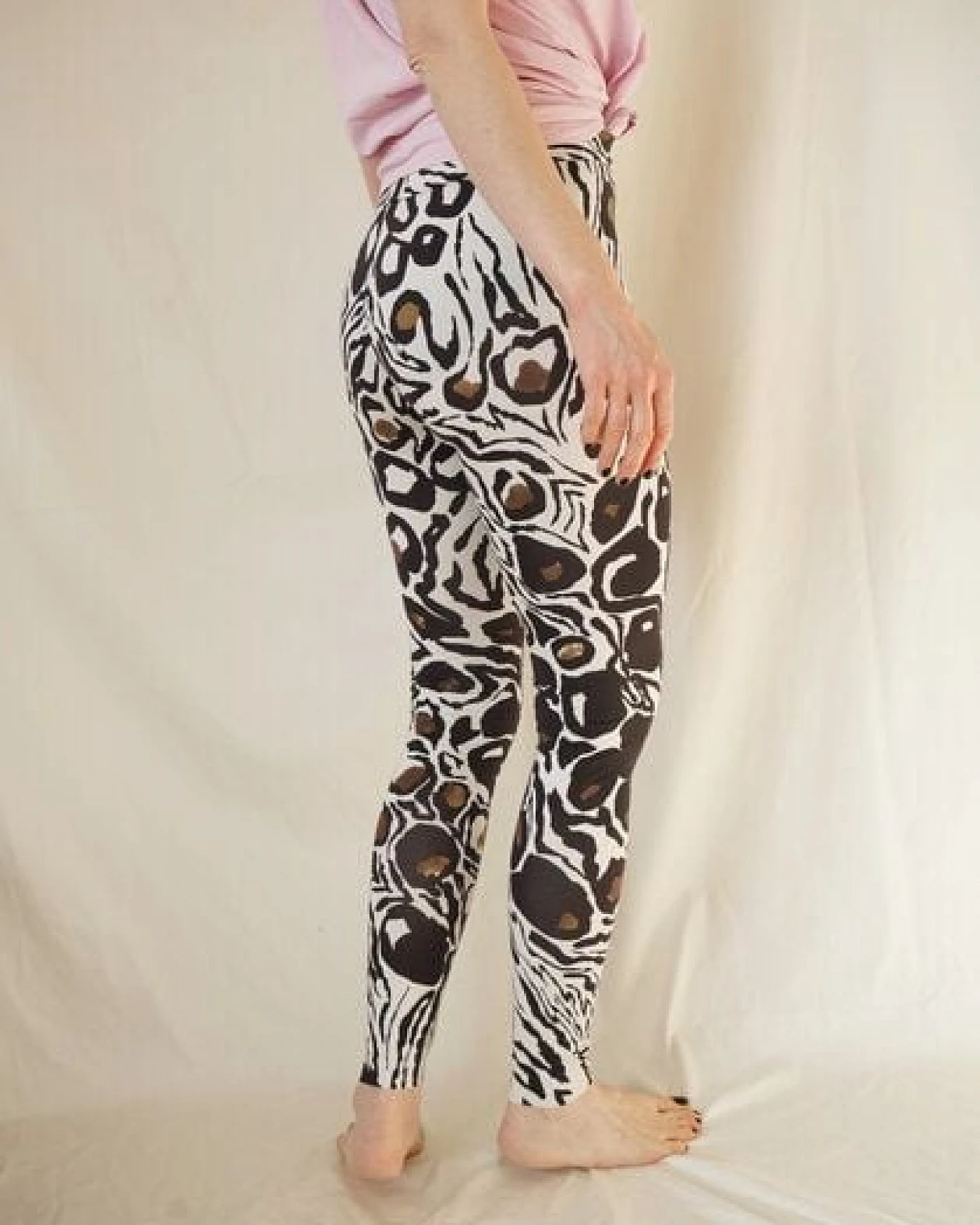 Lena Schokolade Animal Leggings aus Bio-Baumwolle – Ansicht 4