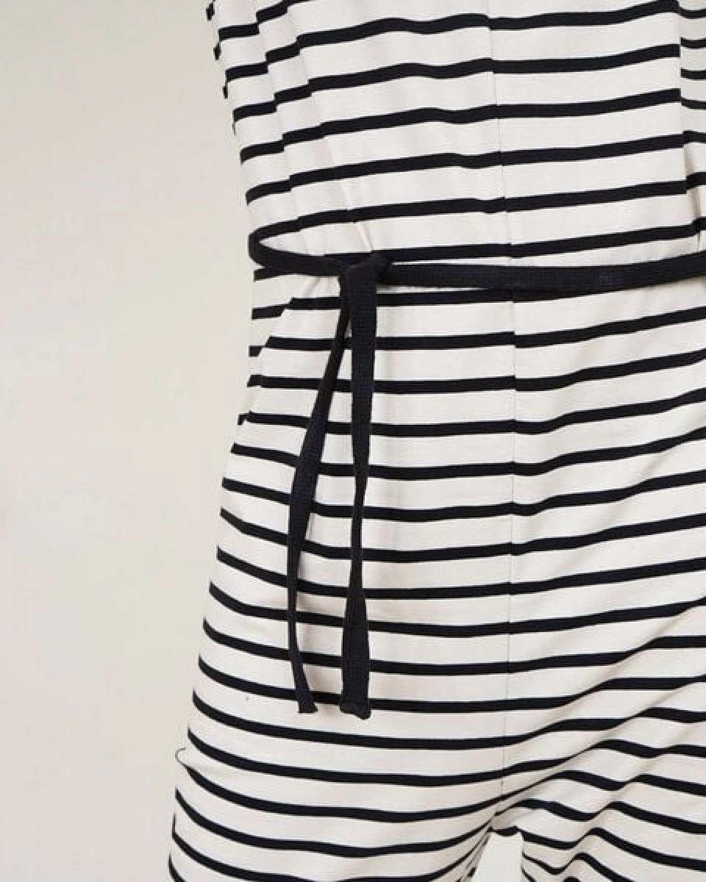 Lena Schokolade Jumpsuit Overall ringel aus Bio-Jersey – Ansicht 3