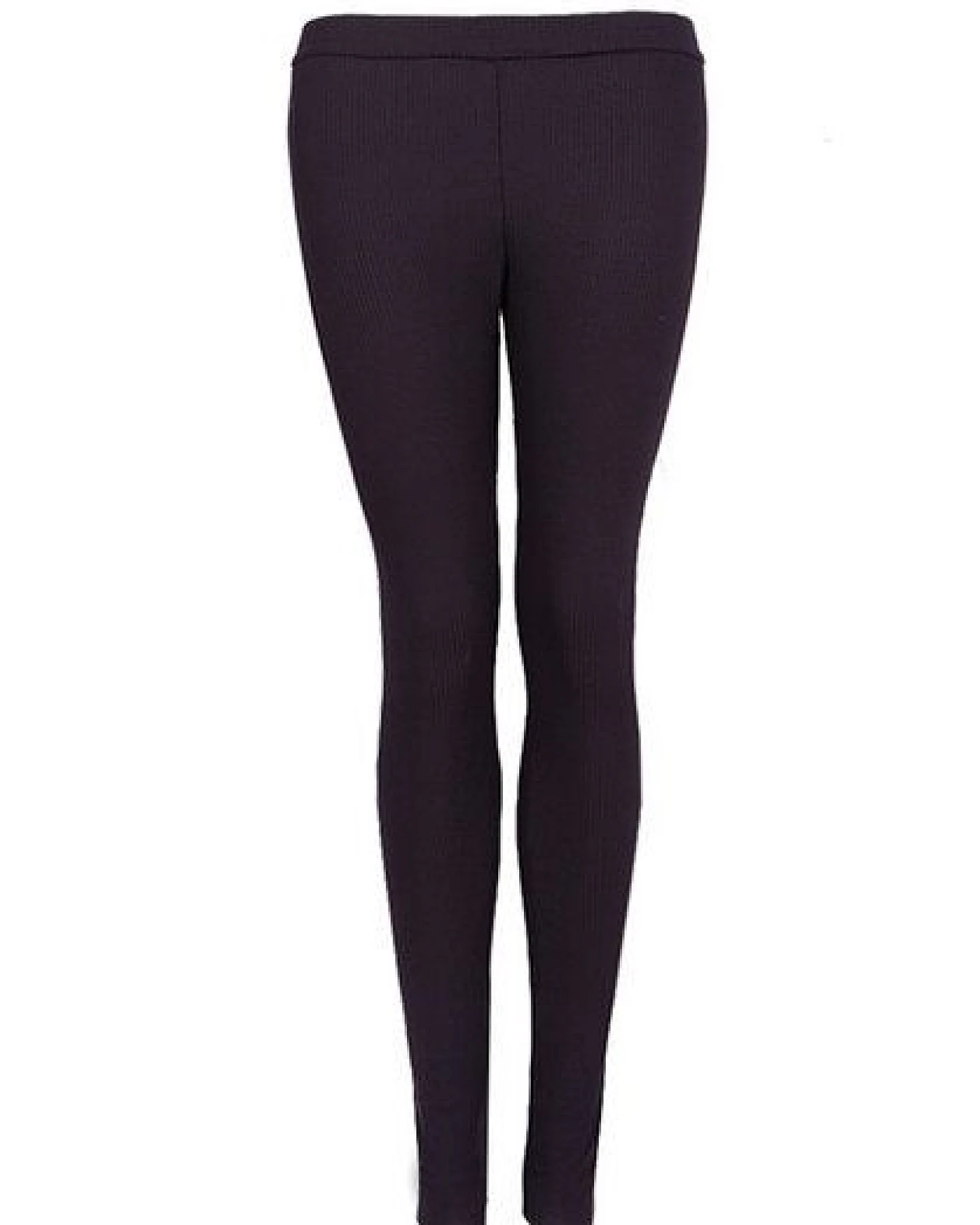 Lena Schokolade Ripp Leggings schwarz – Ansicht 2