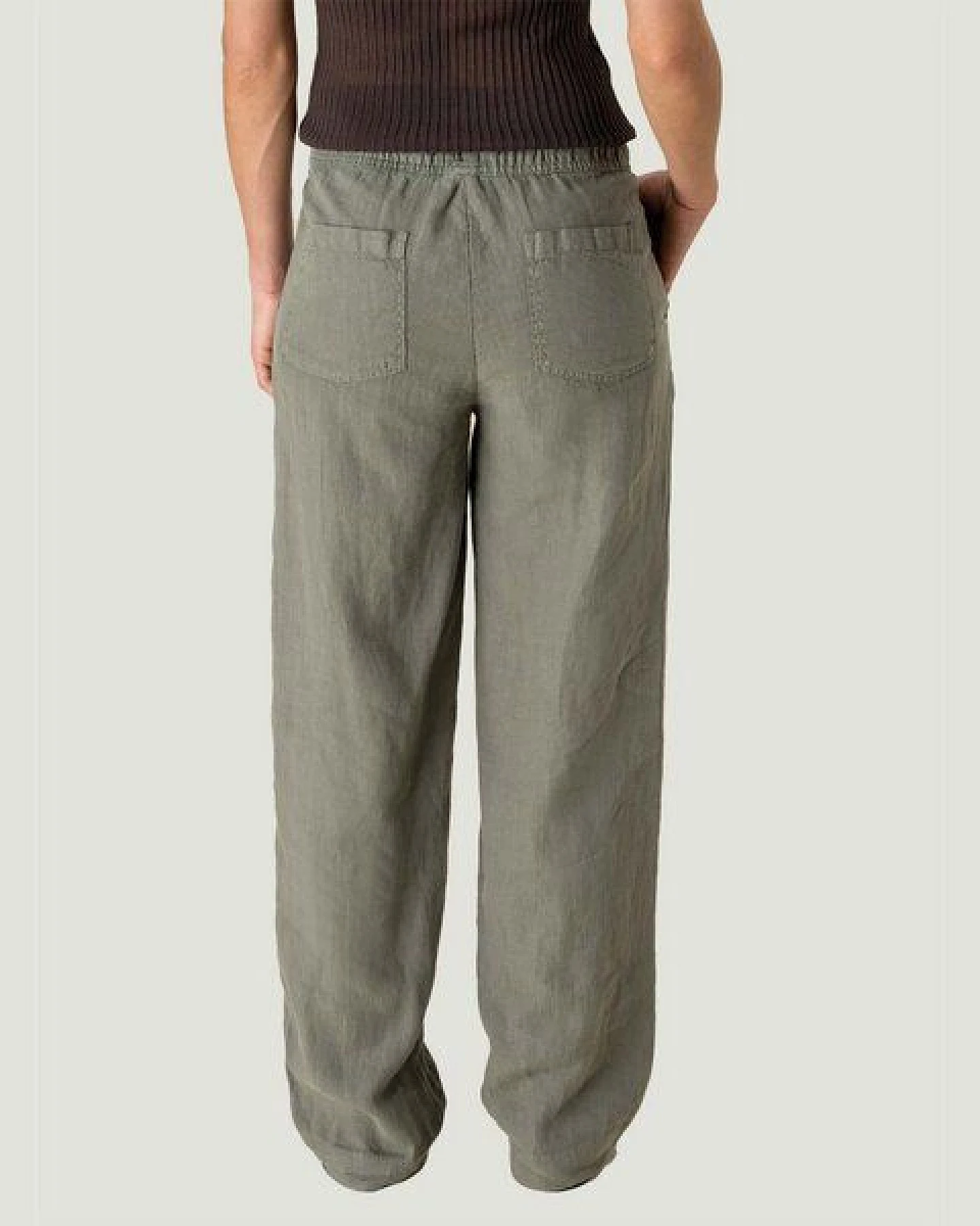 YTWOO Relaxed Damen Leinenhose – Ansicht 3