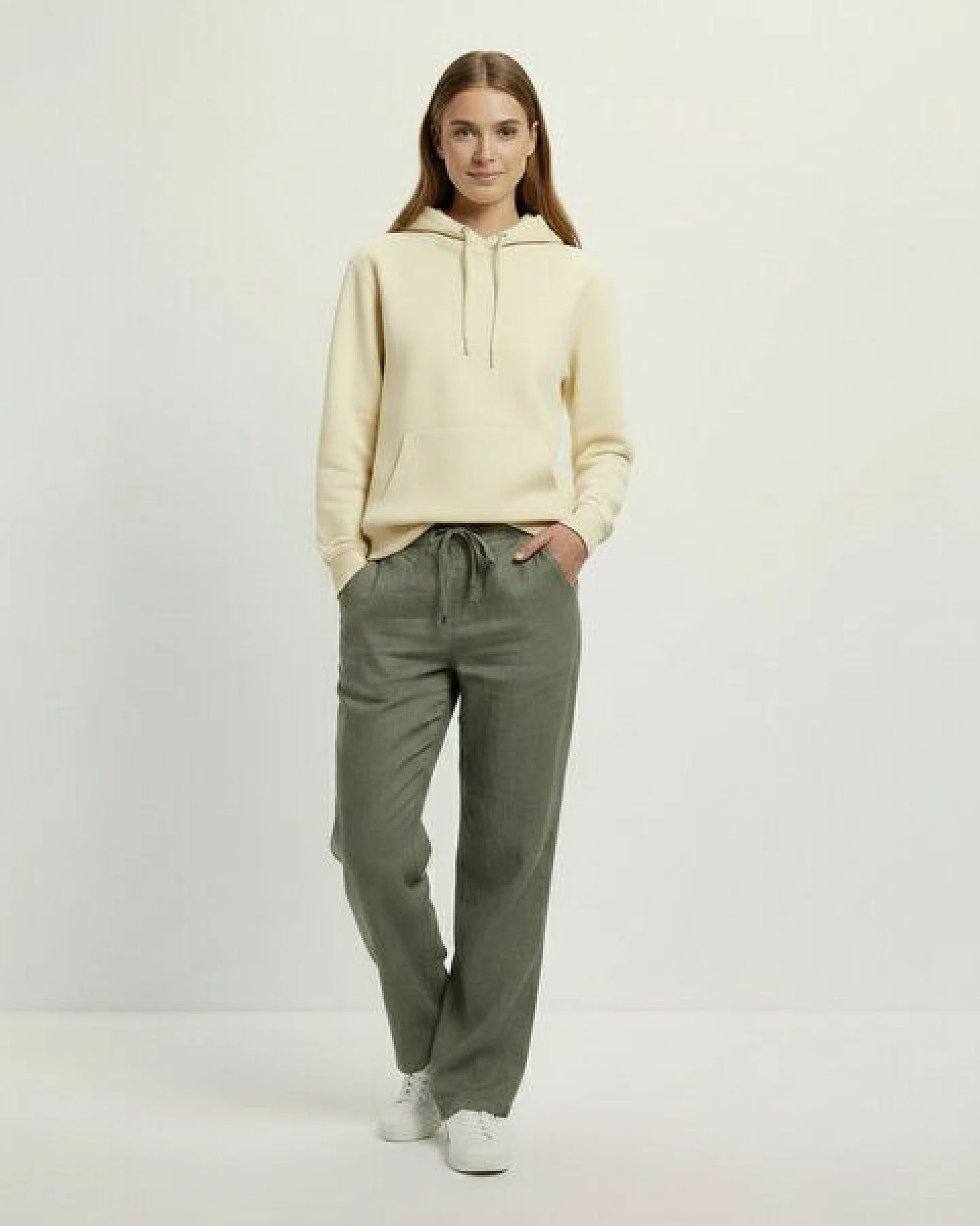 YTWOO Relaxed Damen Leinenhose – Ansicht 2