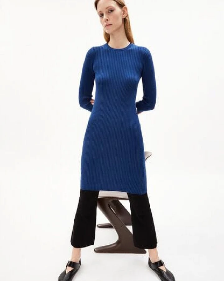 ARMEDANGELS LIAA RN Damen Strickkleid Slim Fit aus Bio-Baumwolle