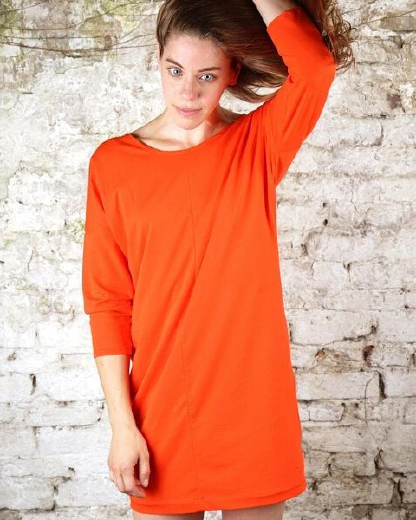 Lena Schokolade Kleid superrot – Ansicht 2