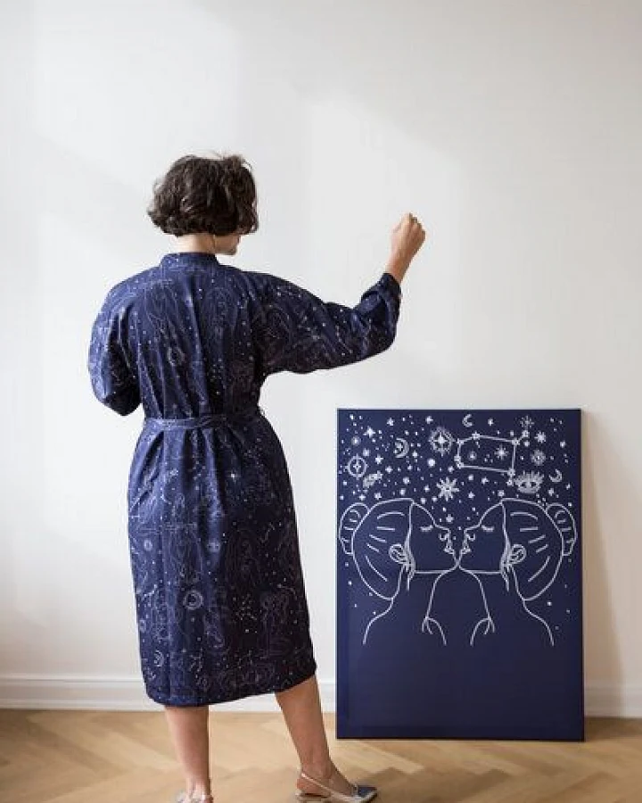 Sophia Schneider-Esleben Dress Lena, Zodiac - Damenkleid aus Bio-Baumwolle