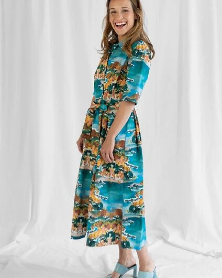 Sophia Schneider-Esleben Dress Marie, Mimosa - Damenkleid aus Bio-Baumwolle