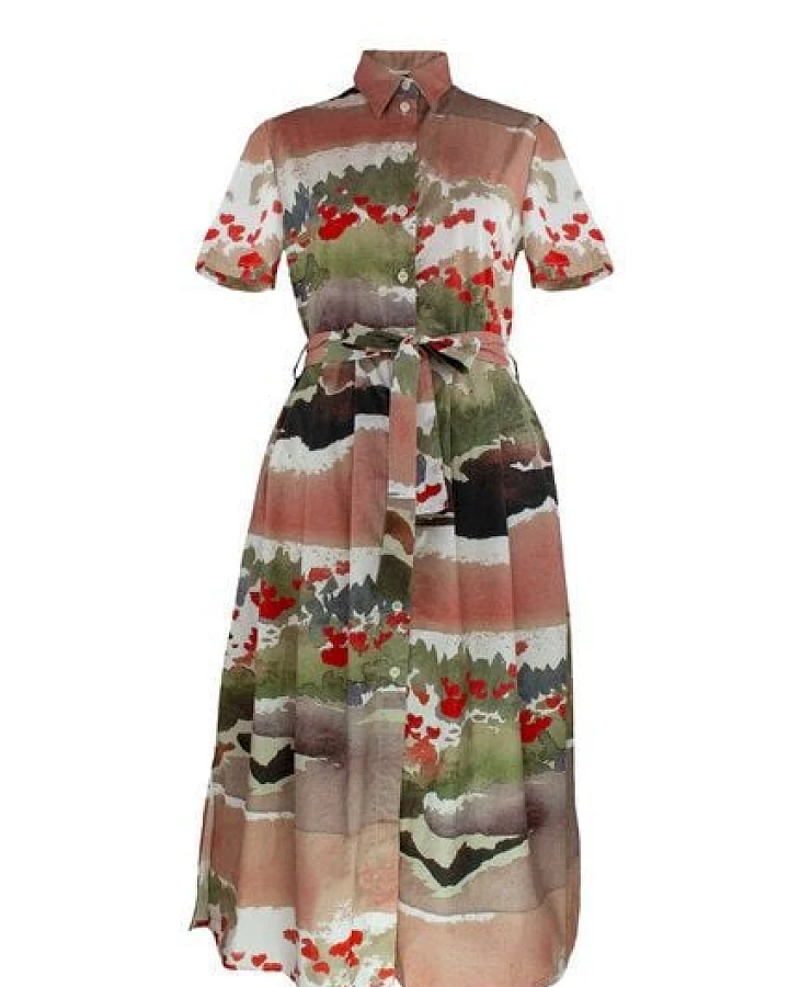 Sophia Schneider-Esleben Dress Marie, Mohn - Damenkleid aus Bio-Baumwolle