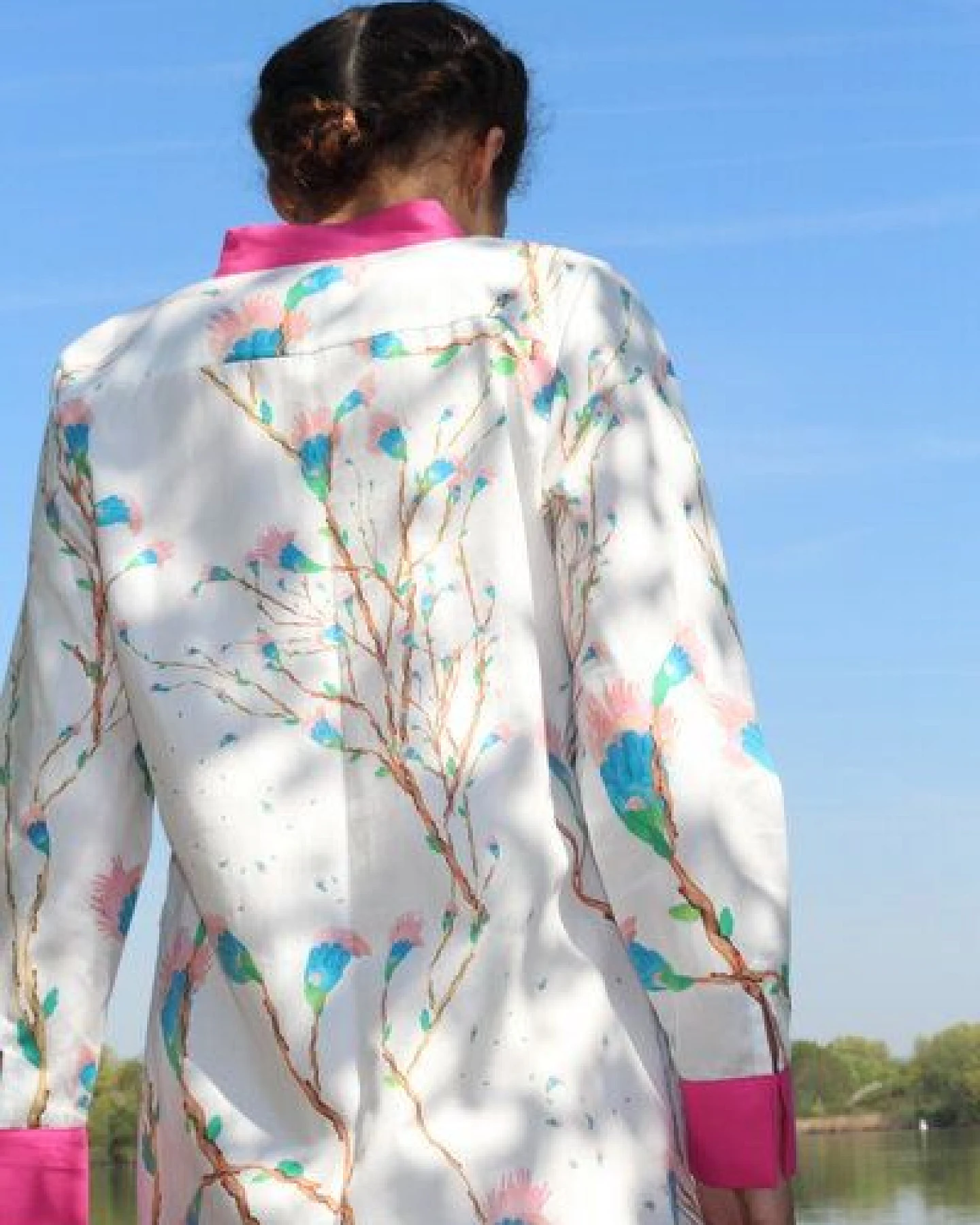 Sophia Schneider-Esleben Tunika Hanami - Lange Bluse aus Bio-Baumwolle – Ansicht 2