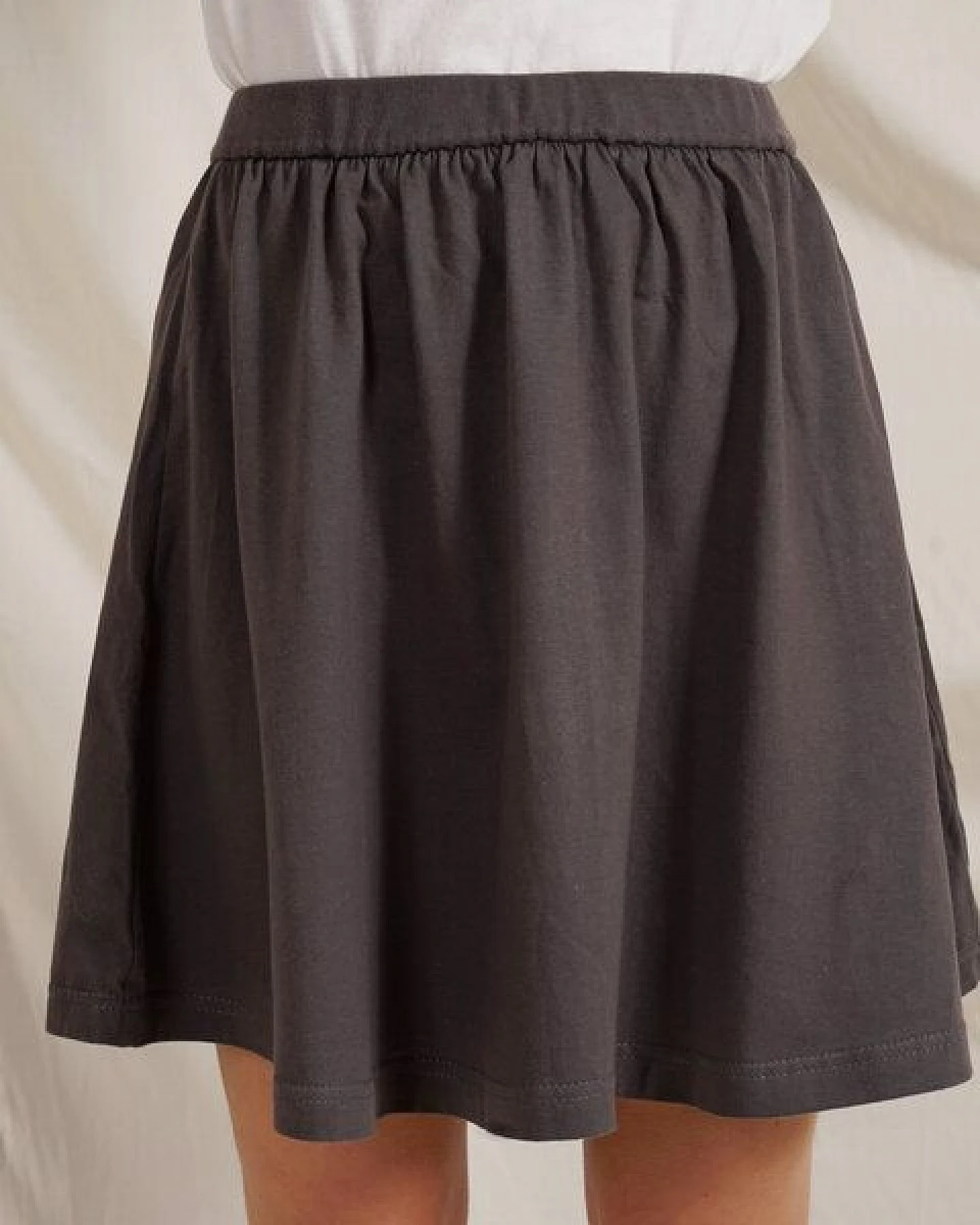 Lena Schokolade Rock versch. Farben aus Bio-Jersey – Ansicht 3