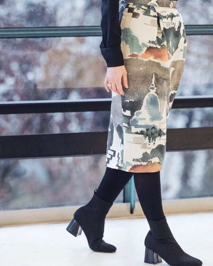 Sophia Schneider-Esleben Rock Maria Bali - Wickelkleid Damenkleid aus Bio-Baumwolle