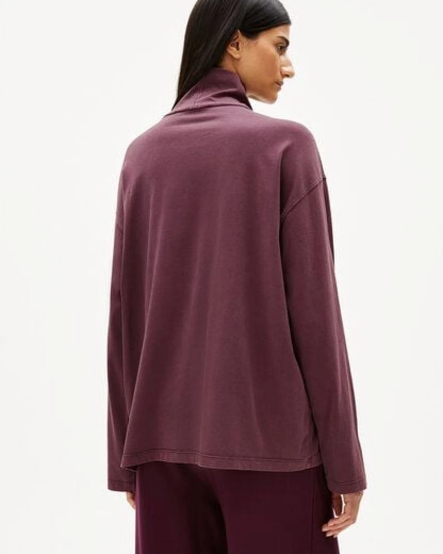 ARMEDANGELS AIDINAA GMT DYE Damen Longsleeve aus Bio-Baumwolle – Ansicht 2