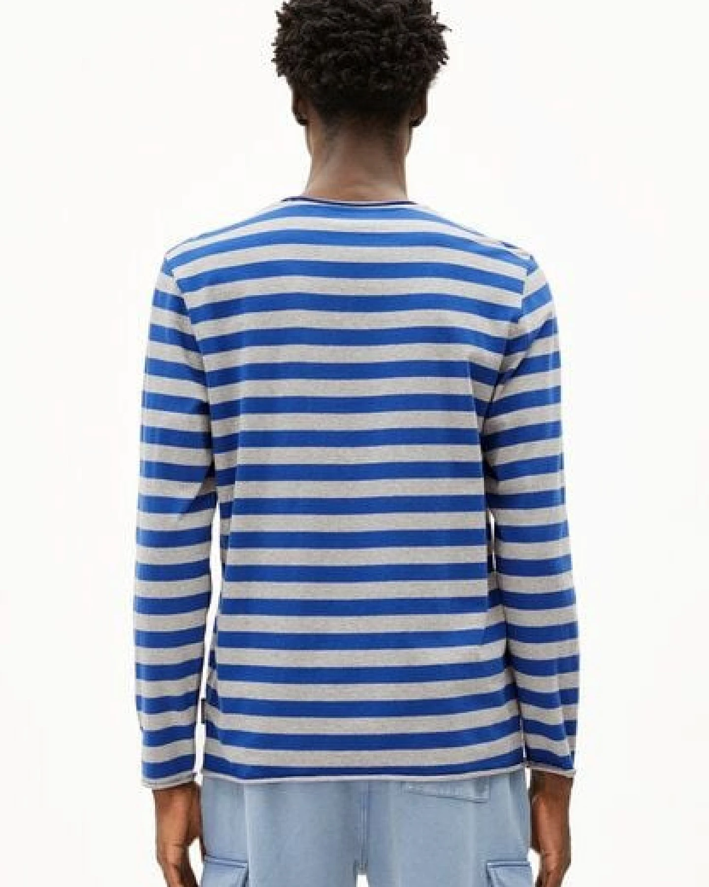ARMEDANGELS MAARKOS LS STRIPES BR Herren Longsleeve aus Bio-Baumwolle – Ansicht 2