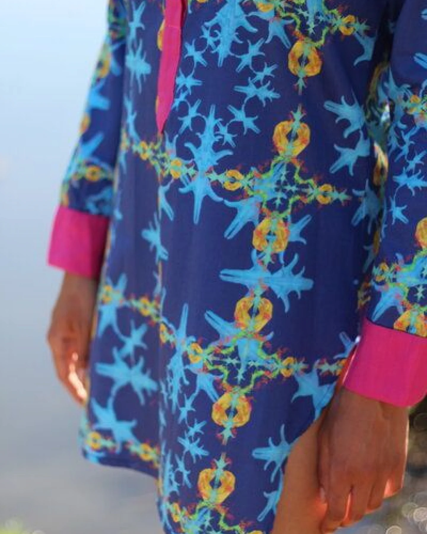 Sophia Schneider-Esleben Tunika Europa - Lange Bluse aus Bio-Baumwolle – Ansicht 3