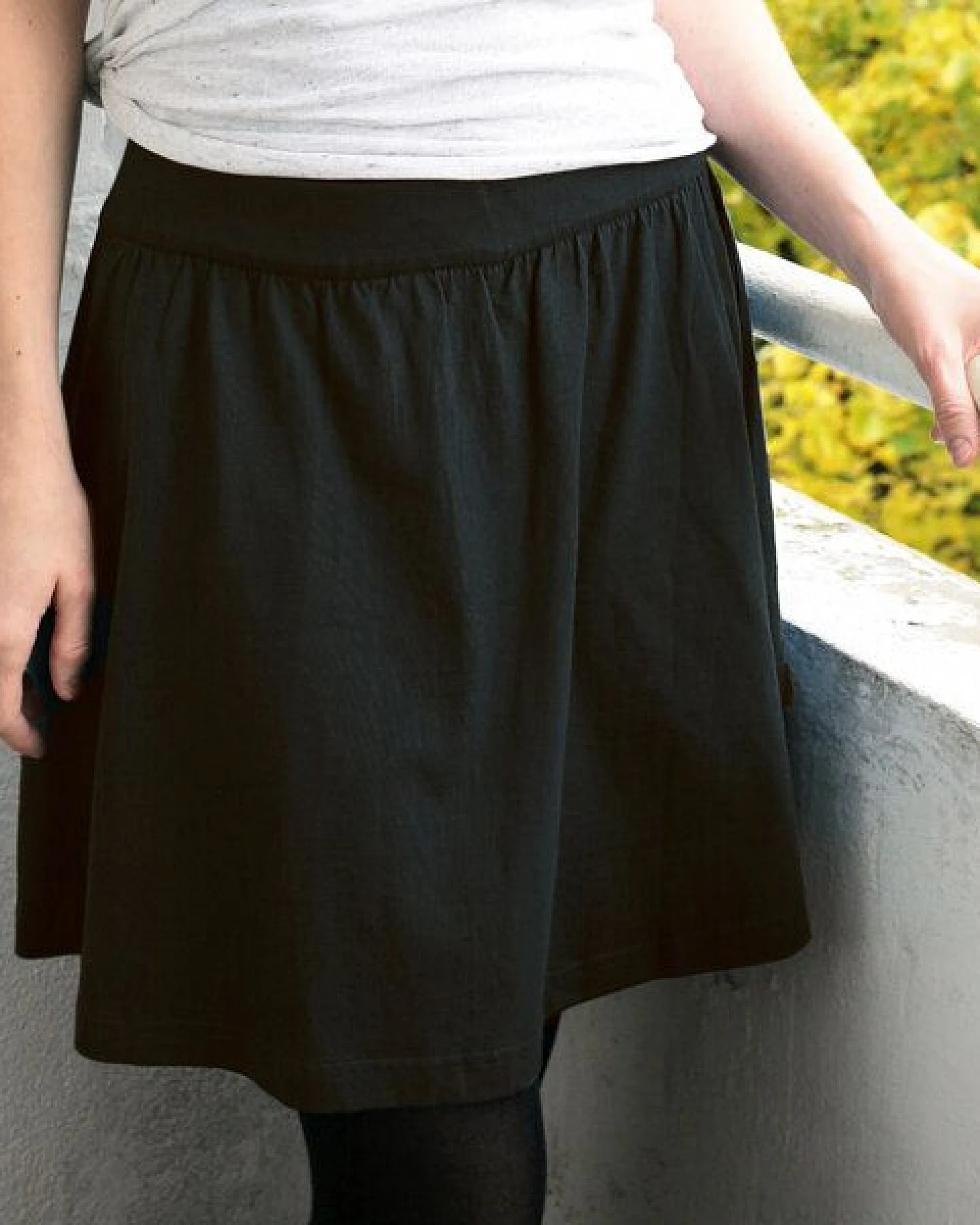 Lena Schokolade Rock versch. Farben aus Bio-Jersey – Ansicht 2