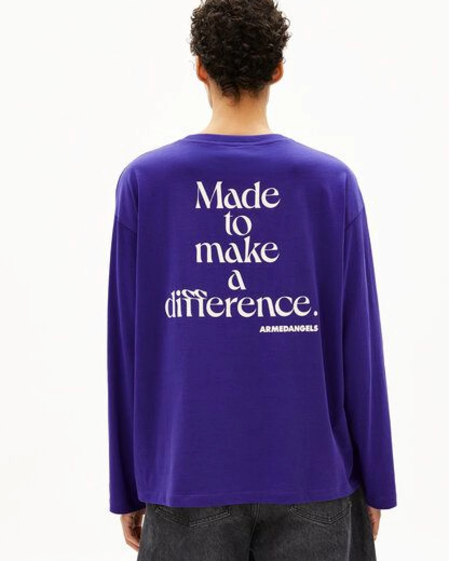 ARMEDANGELS FIETAA DIFFERENCE Damen Longsleeve aus Bio-Baumwolle – Ansicht 2