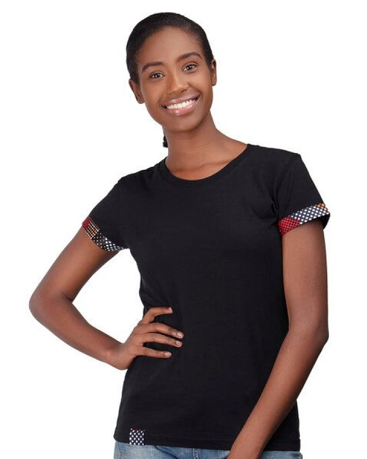 Africulture T-Shirt, Ladys Cut "Kitenge Fusion"