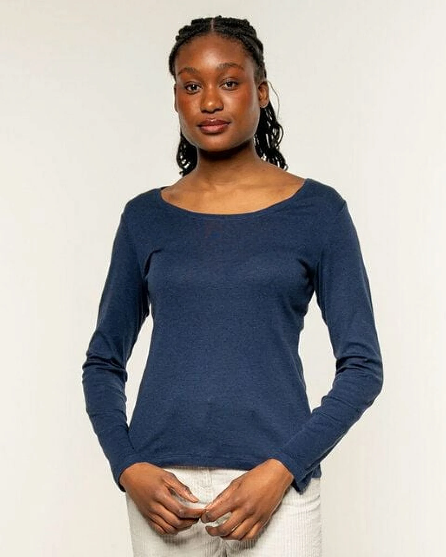 Alma & Lovis Longsleeve Melange Shirt – Ansicht 2