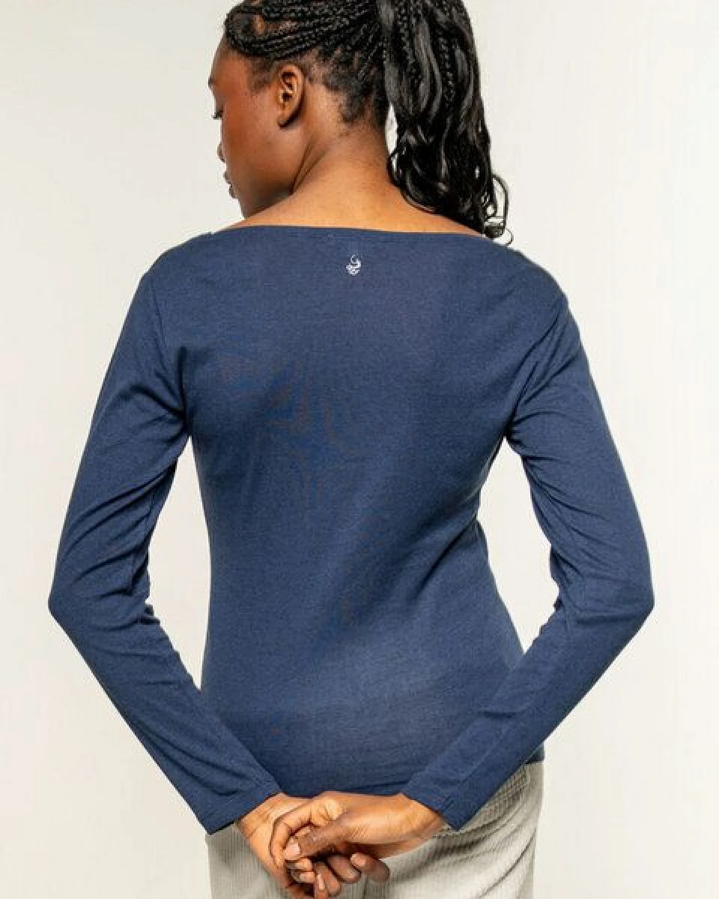 Alma & Lovis Longsleeve Melange Shirt – Ansicht 4