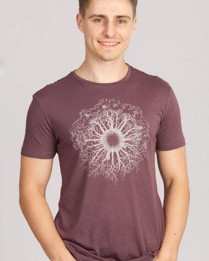 Life-Tree Fairwear Shirt Men Fairwear Ecovero Mulberry WoodenIris