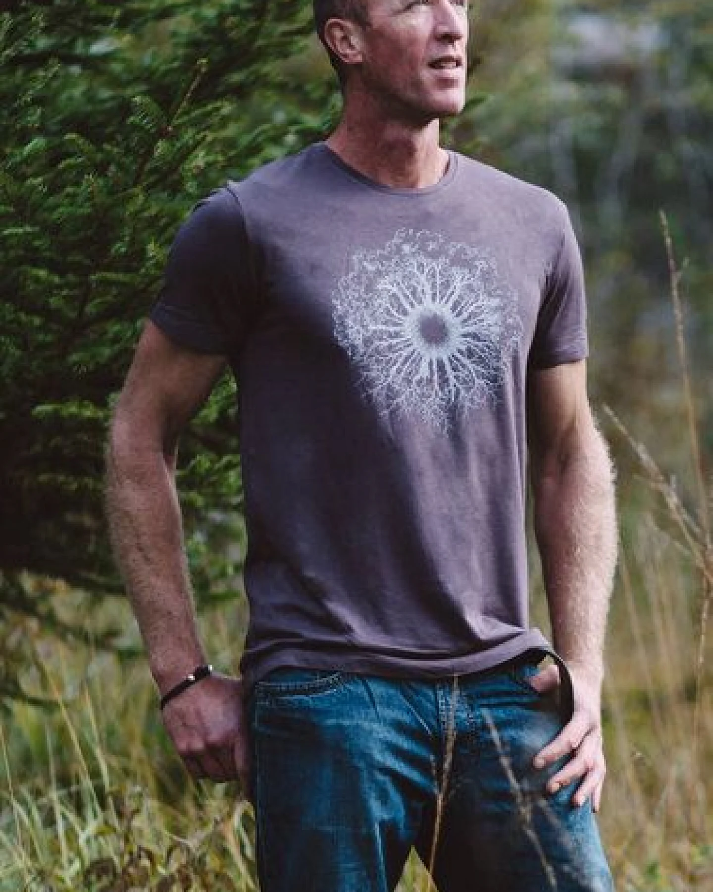 Life-Tree Fairwear Shirt Men Fairwear Ecovero Mulberry WoodenIris – Ansicht 2