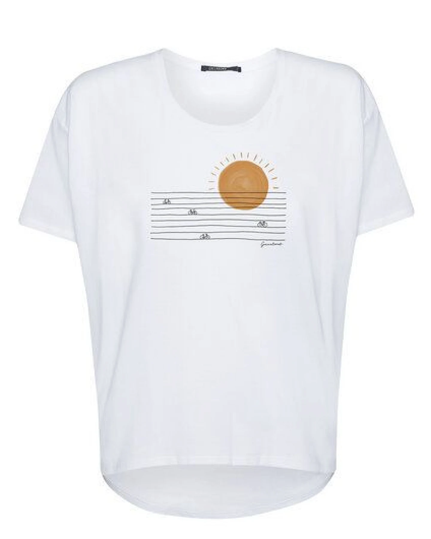 GREENBOMB Bike Sunrise Feel - Lässiges T-Shirt aus Bio-Baumwoll-Mix / hochwertiger Print / GOTS / Fair & Vegan – Ansicht 4
