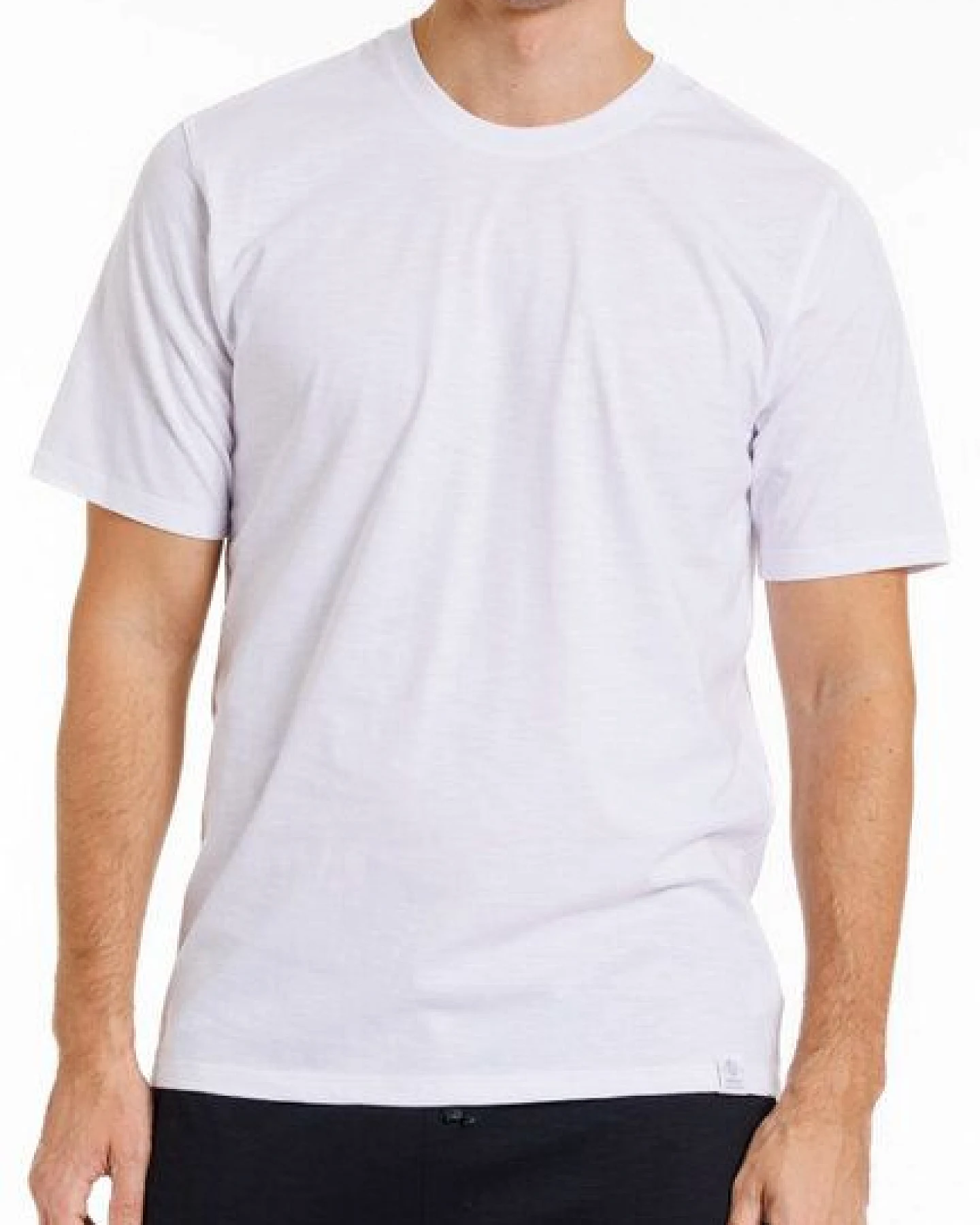 Haasis Bodywear Herren T-Shirt Rundhals, Slub Single Jersey, Bio Baumwolle, GOTS zertifiziert – Ansicht 2