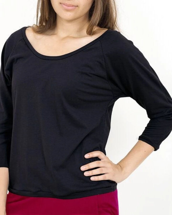 Lena Schokolade Jump in Pulli/ Raglan Top - schwarz