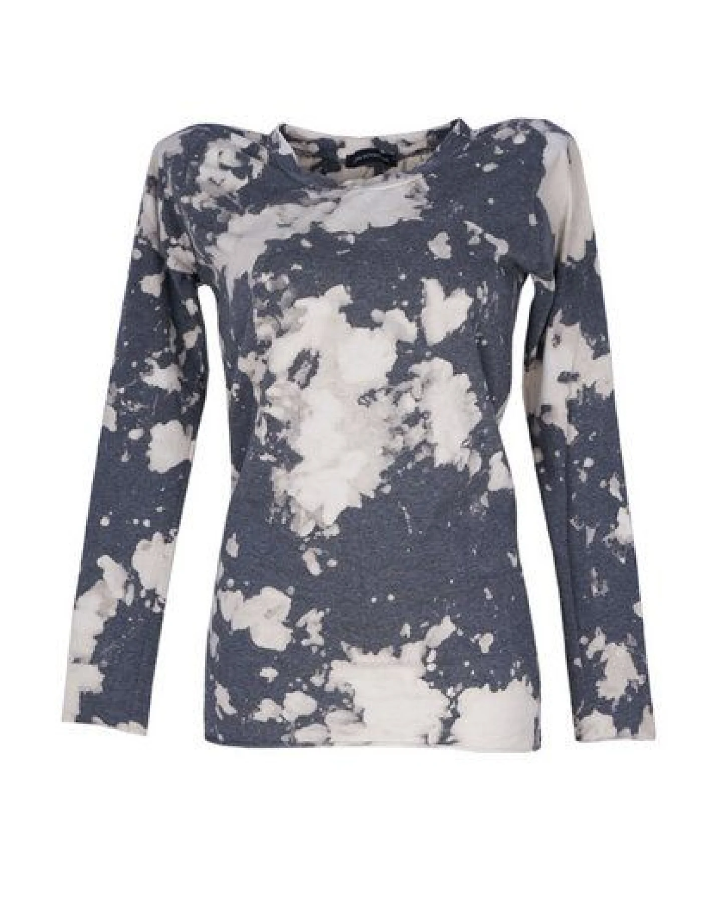 Lena Schokolade Langarm Shirt cloudy grey aus Bio-Baumwolle – Ansicht 2