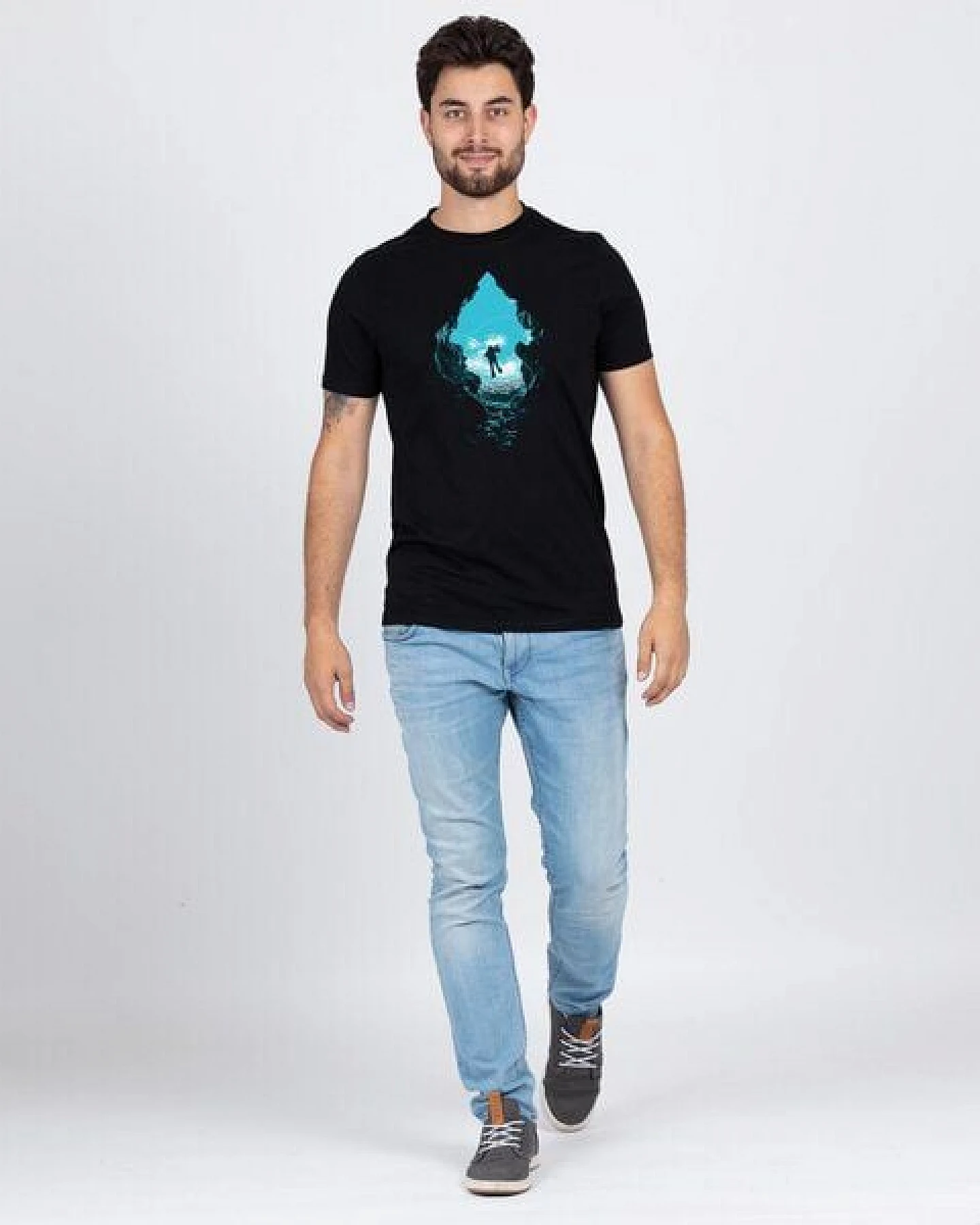 Lexi&Bö Adventure Diving T-Shirt Herren – Ansicht 3