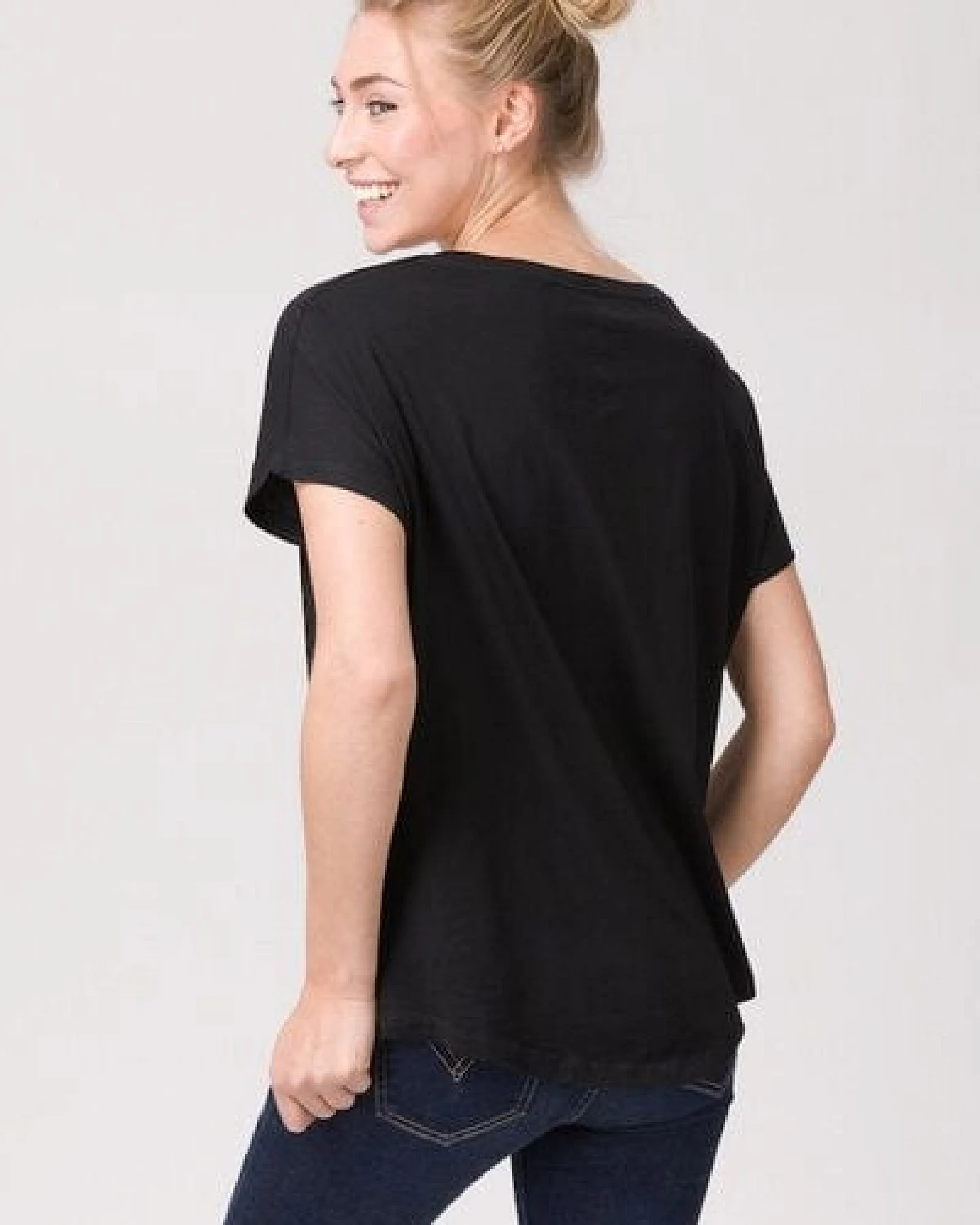 Lexi&Bö Damen Basic Oversized T-Shirt – Ansicht 4