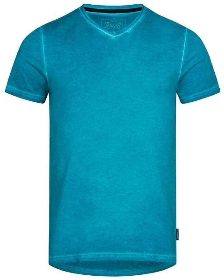 Lexi&Bö Herren Basic V-Neck mit Effektwaschung