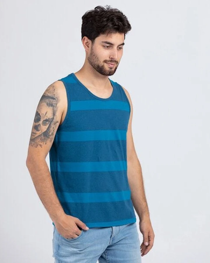 Lexi&Bö Melange Stripes Tank Top Herren