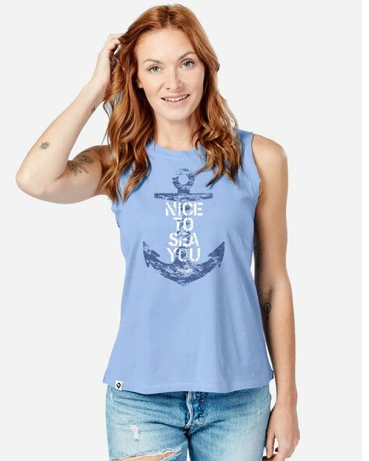 Lexi&Bö Nice to sea you Damen Oversized Tank Top