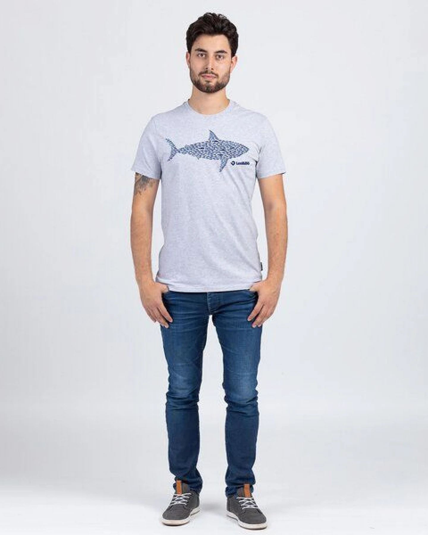 Lexi&Bö Smart Sardines Herren T-Shirt – Ansicht 2