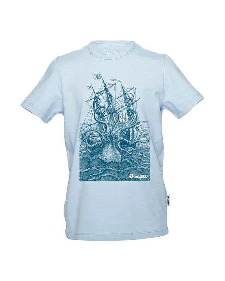 Lexi&Bö The Rage Of The Kraken Jungen T-Shirt blau