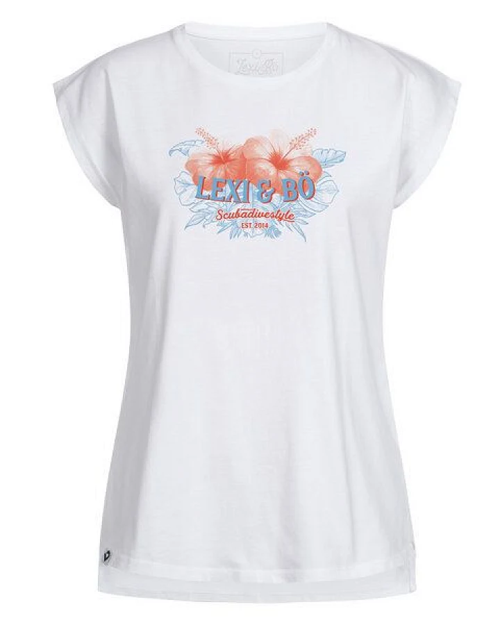 Lexi&Bö Tropical Flowers Beach Shirt Damen