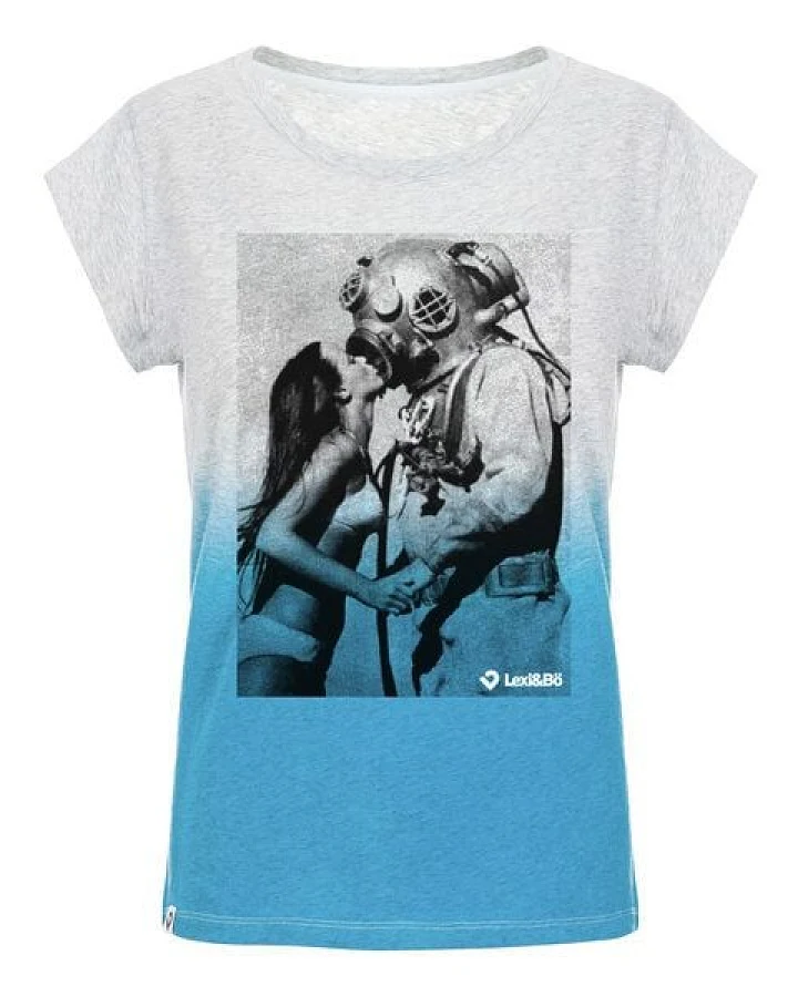 Lexi&Bö Vintage Diver Damen Dip Dye T-Shirt