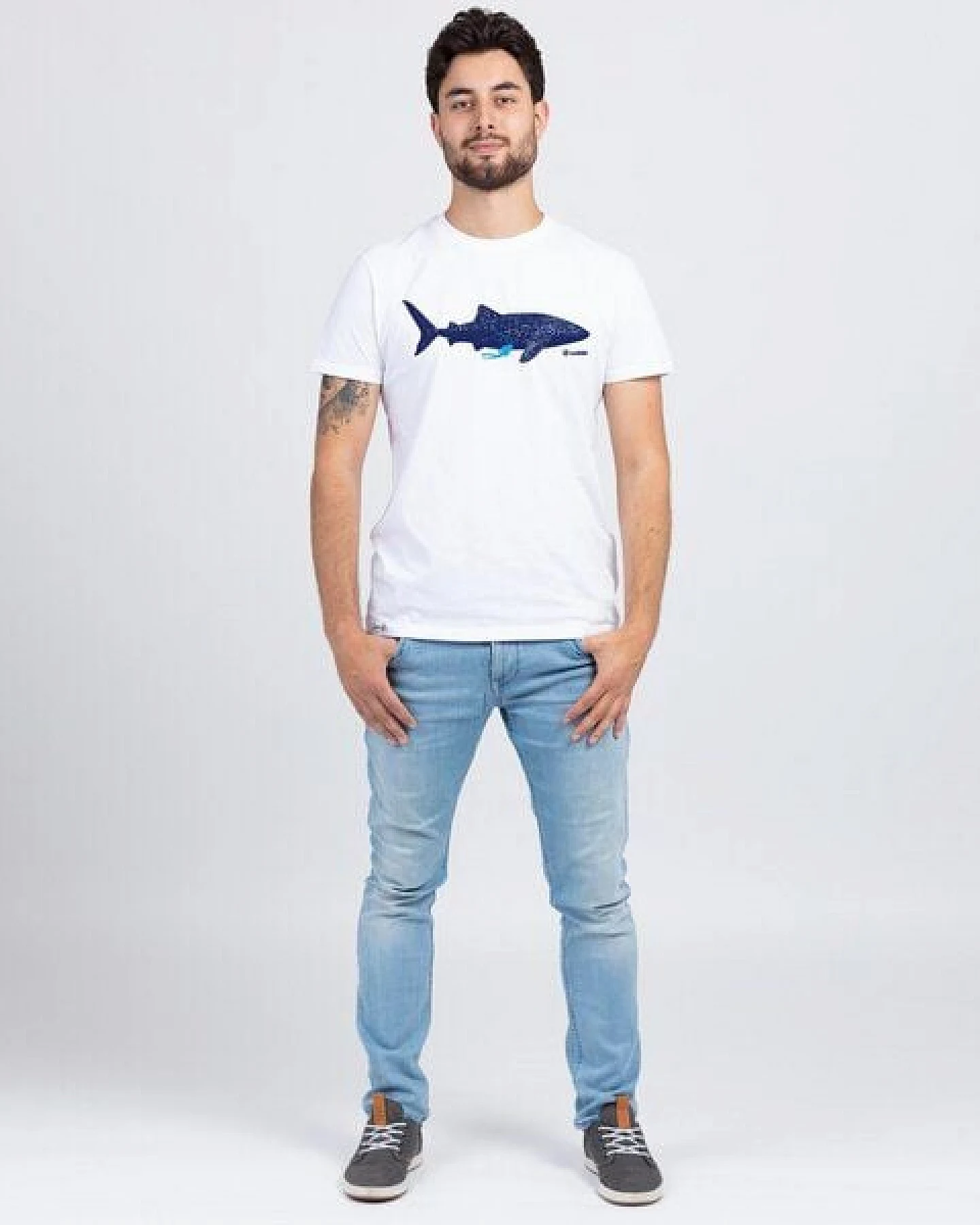 Lexi&Bö Whale Shark T-Shirt Herren – Ansicht 3