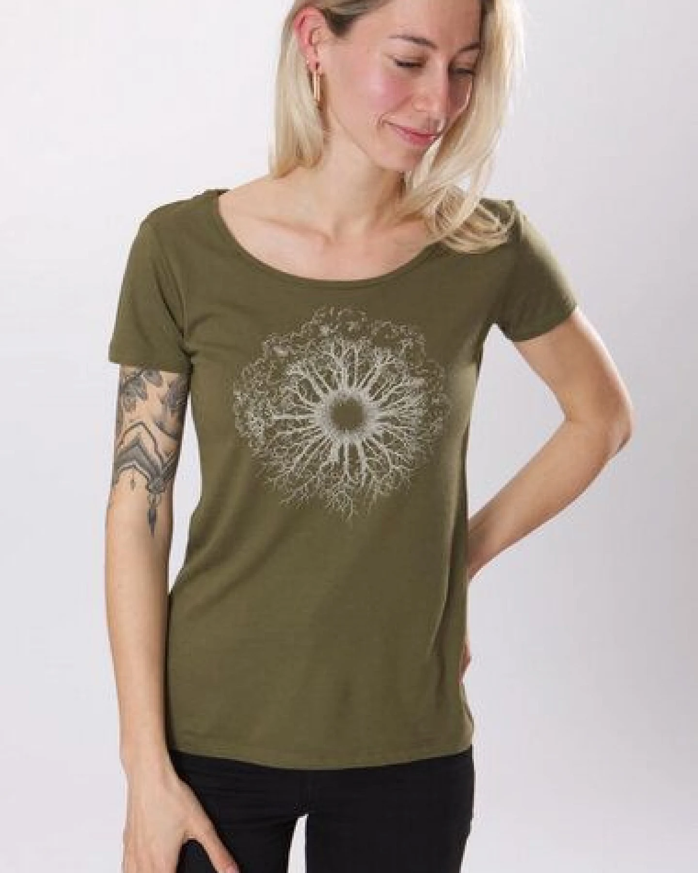 Life-Tree Bamboo Fairwear Shirt Women Fairwear Bambus WoodenIris – Ansicht 2