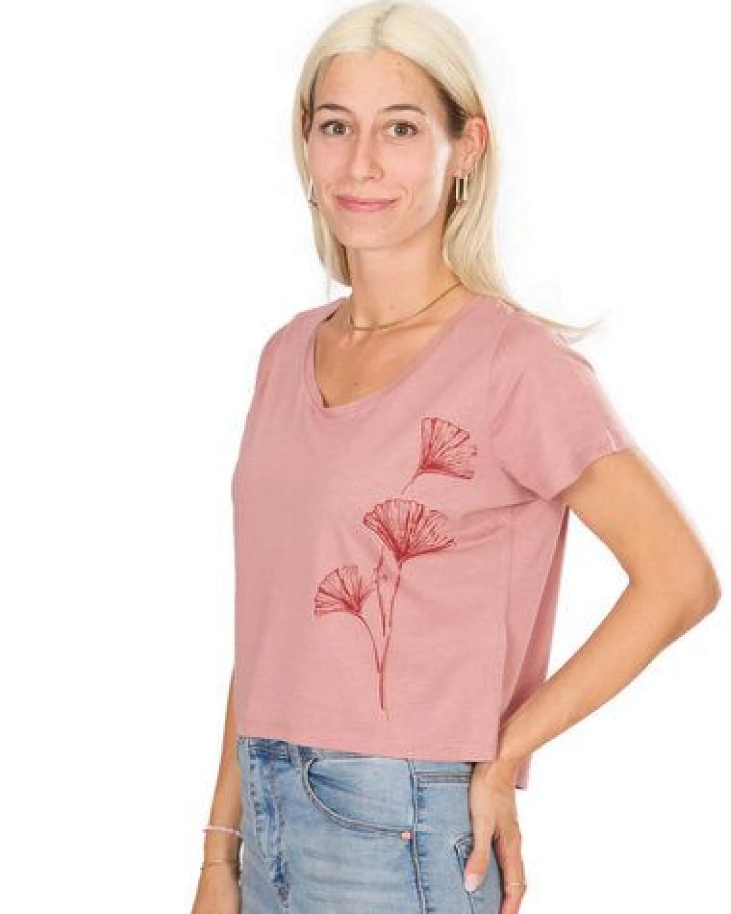 Life-Tree Fairwear Shirt Women Ginkgo – Ansicht 2