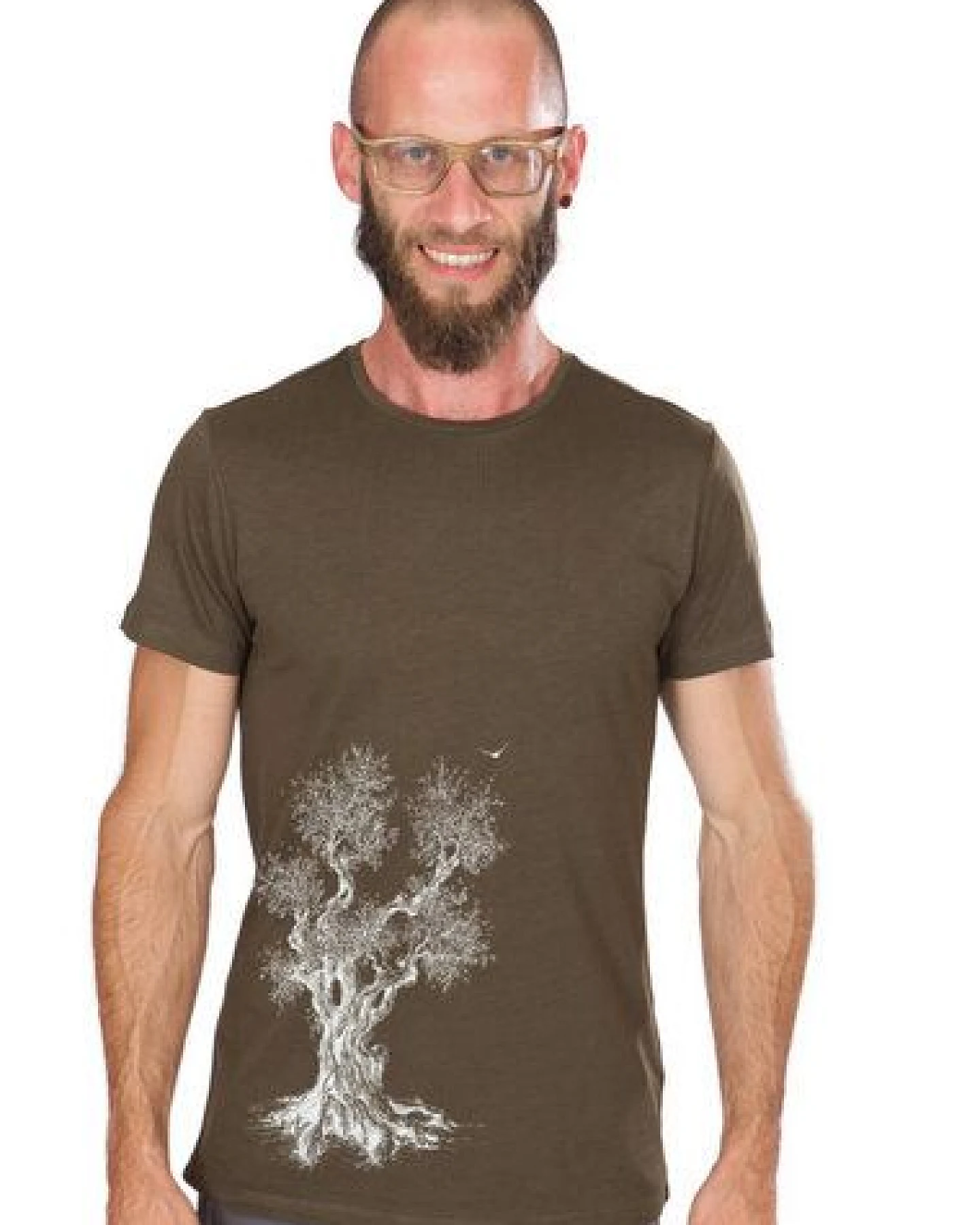 Life-Tree Ecovero Shirt für Herren "Olive Tree" Fern Green – Ansicht 2