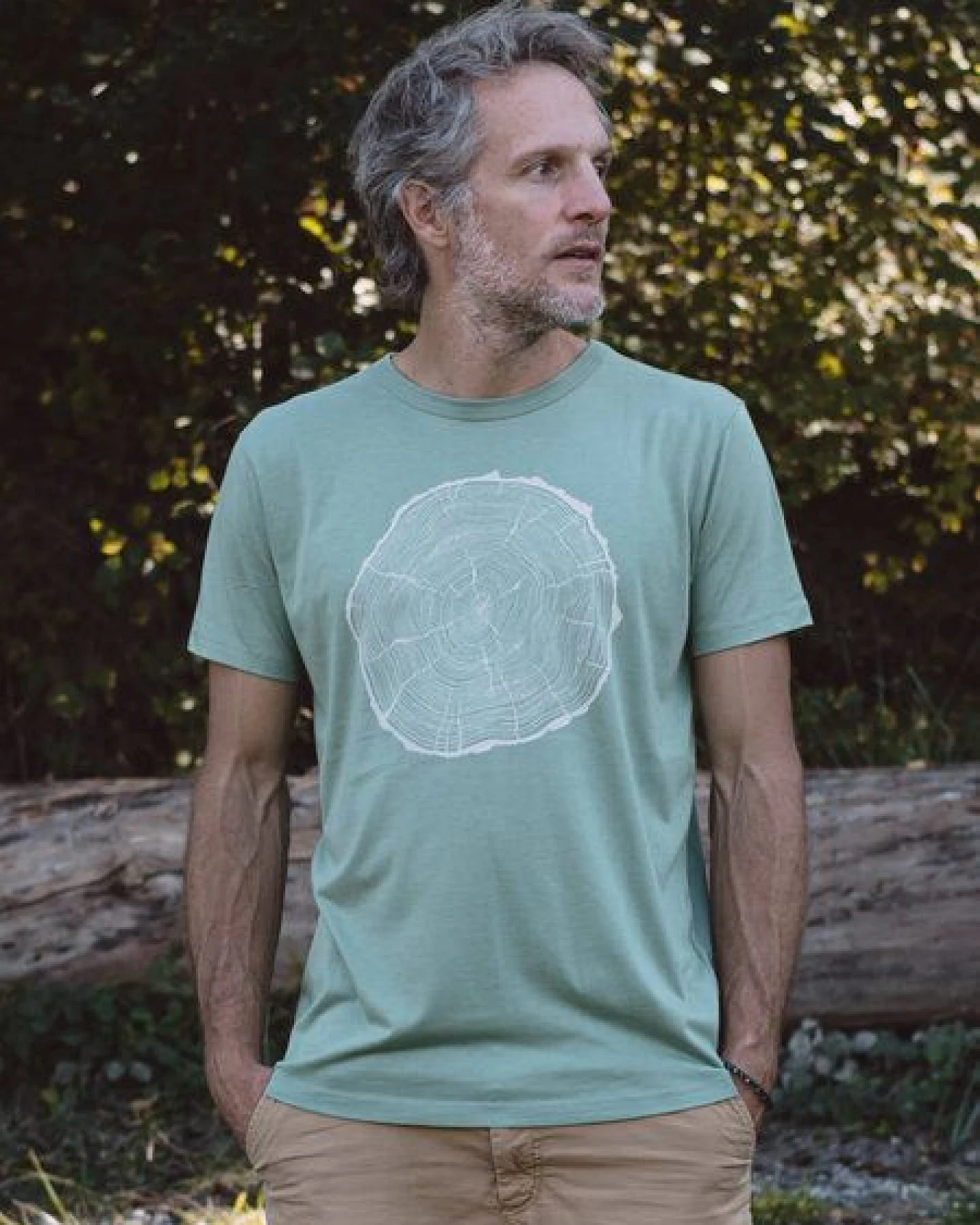 Life-Tree Fairwear Bambus Shirt Men Bamboo Green BigSlice – Ansicht 2