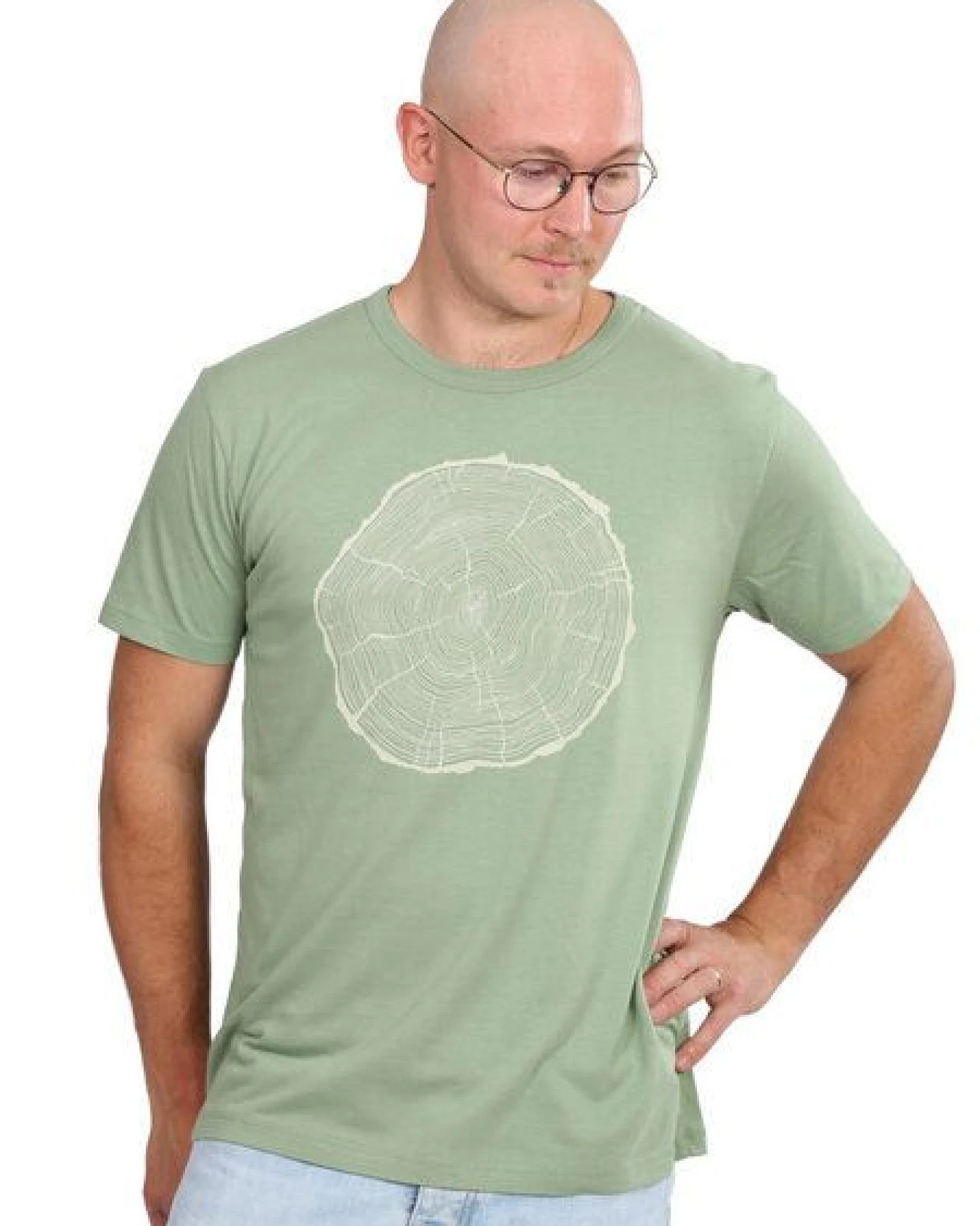 Life-Tree Fairwear Bambus Shirt Men Bamboo Green BigSlice – Ansicht 3